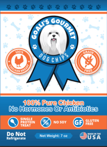 Goalis Gourmet Chicken dog chips treat 7 oz